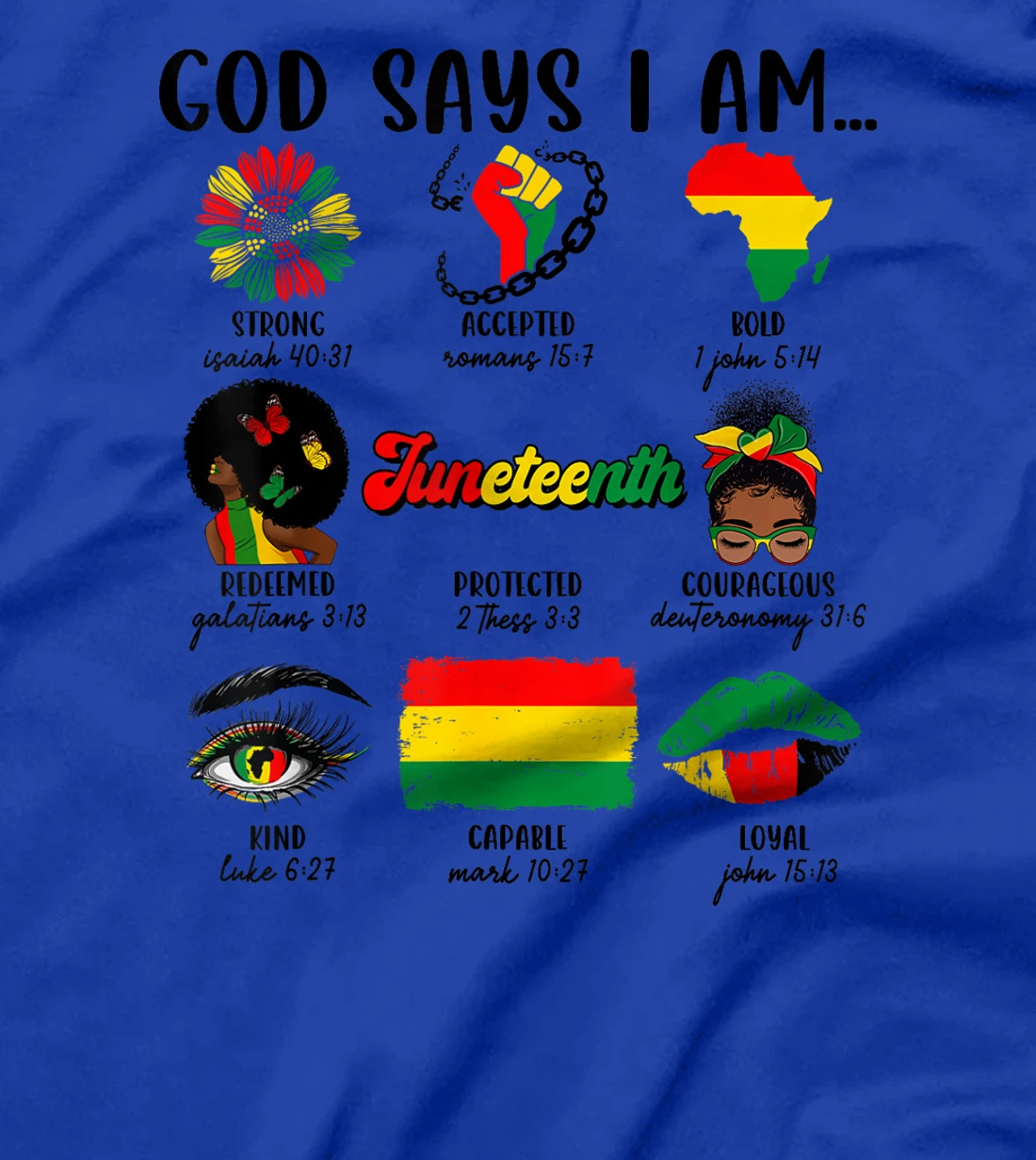 Juneteenth Shirt God Says I Am Free-ish African American T-Shirt