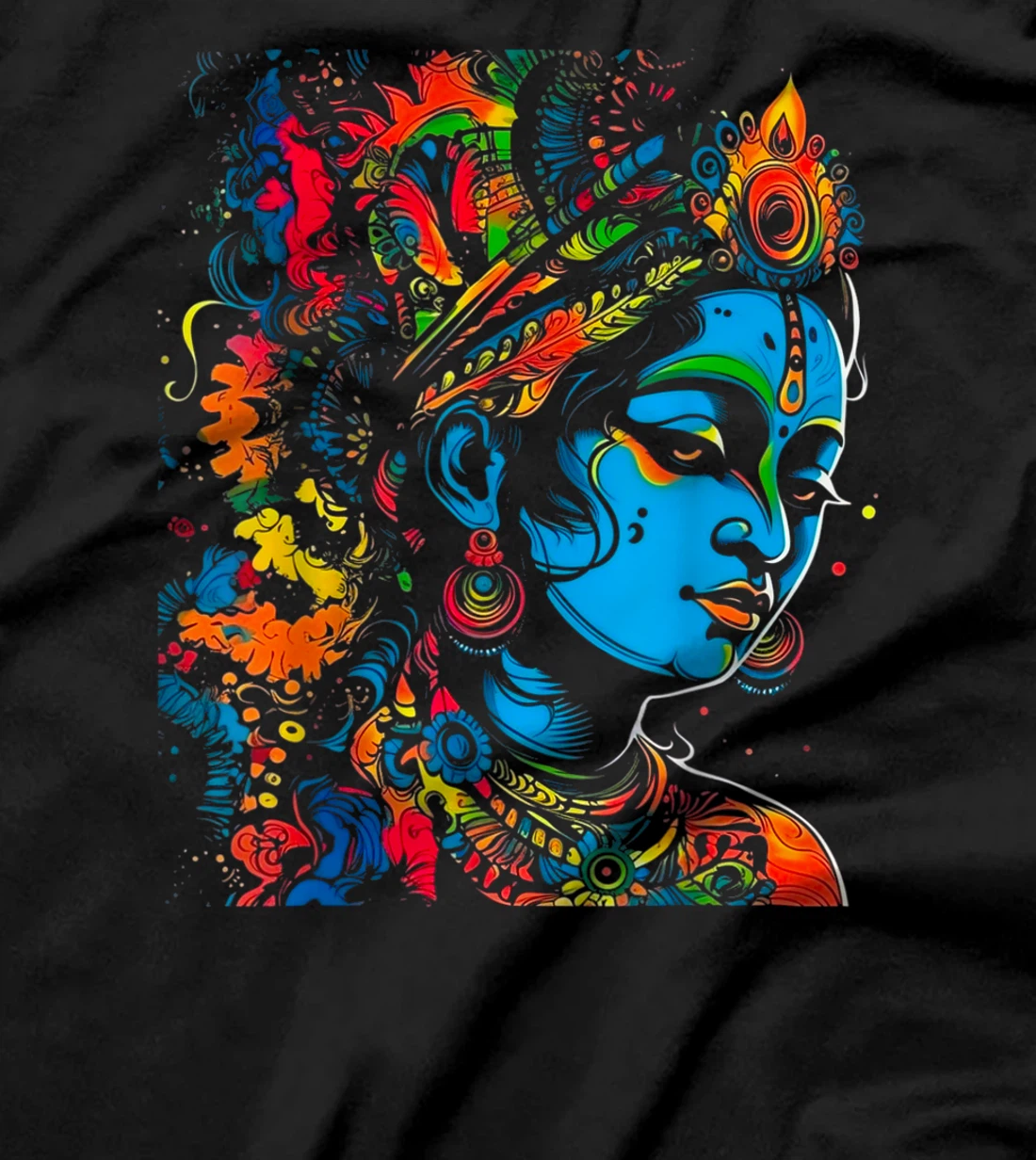 Krishna Hindu Mythology God of Love, Tenderness, Compassion T-Shirt