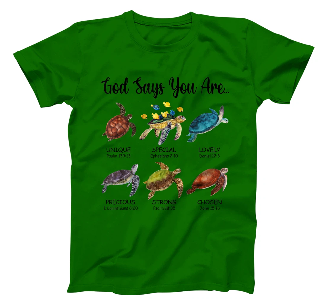 Turtle God Say You Are Religious Jesus Faith Christ T-Shirt