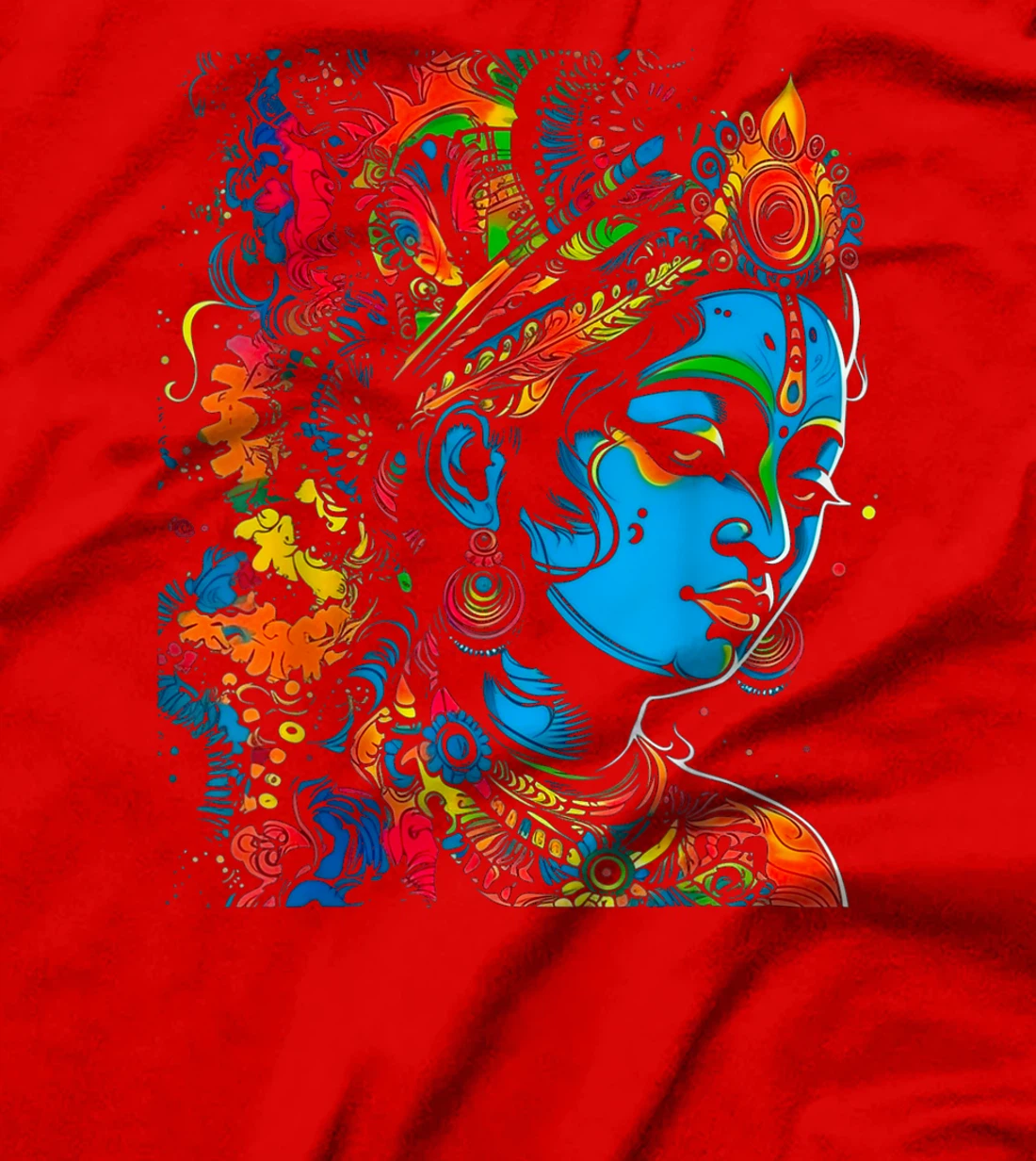 Krishna Hindu Mythology God of Love, Tenderness, Compassion T-Shirt