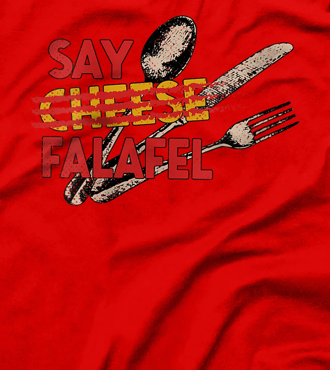 Womens Say Falafel Israeli Iconic Food Israel Famous Dish Foodie T-Shirt