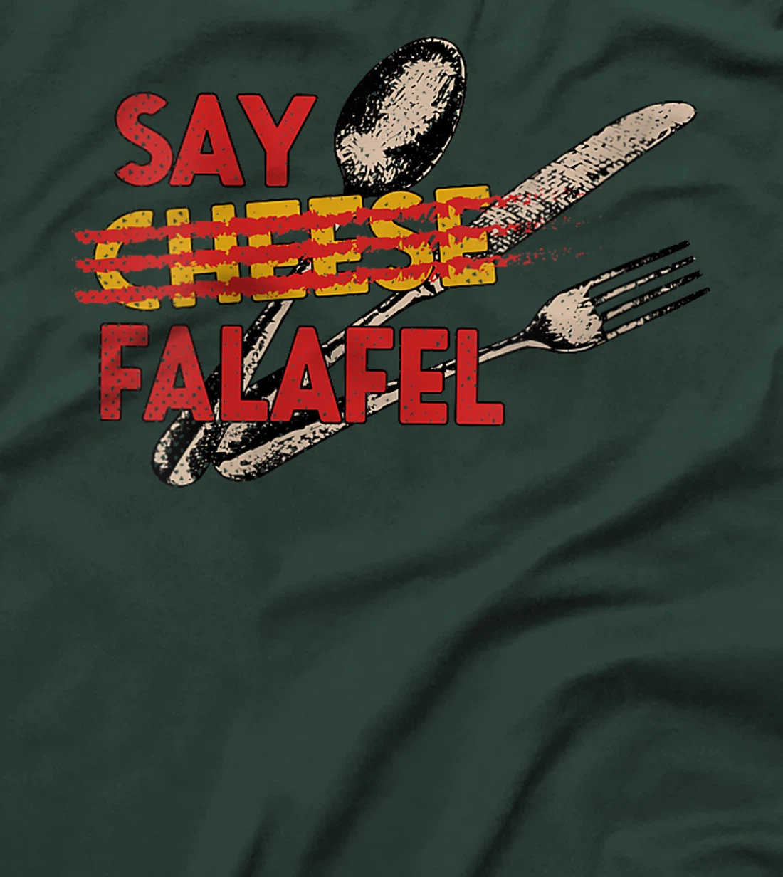 Womens Say Falafel Israeli Iconic Food Israel Famous Dish Foodie T-Shirt