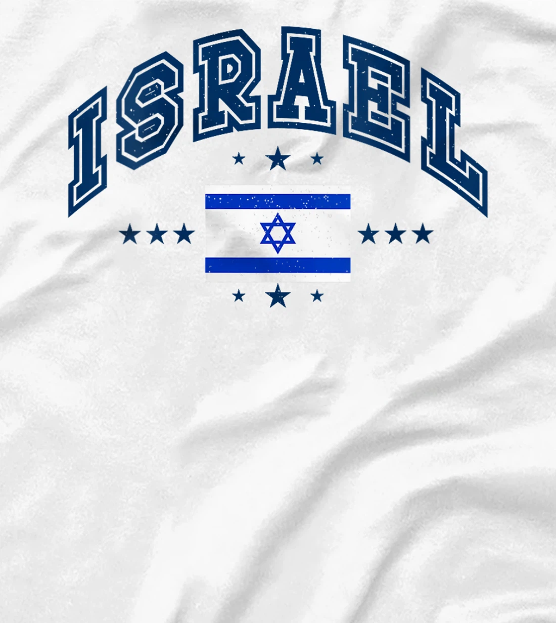 Womens Retro Israel Men Women Athletic Throwback Flag T-Shirt