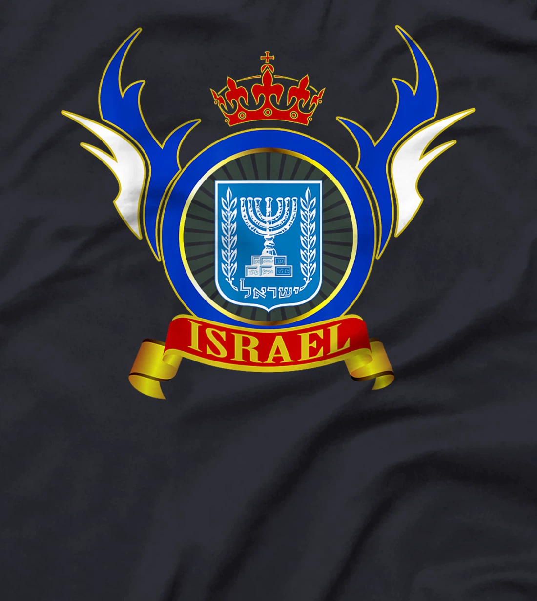 Israel Flag Map - Israel Country T-Shirt