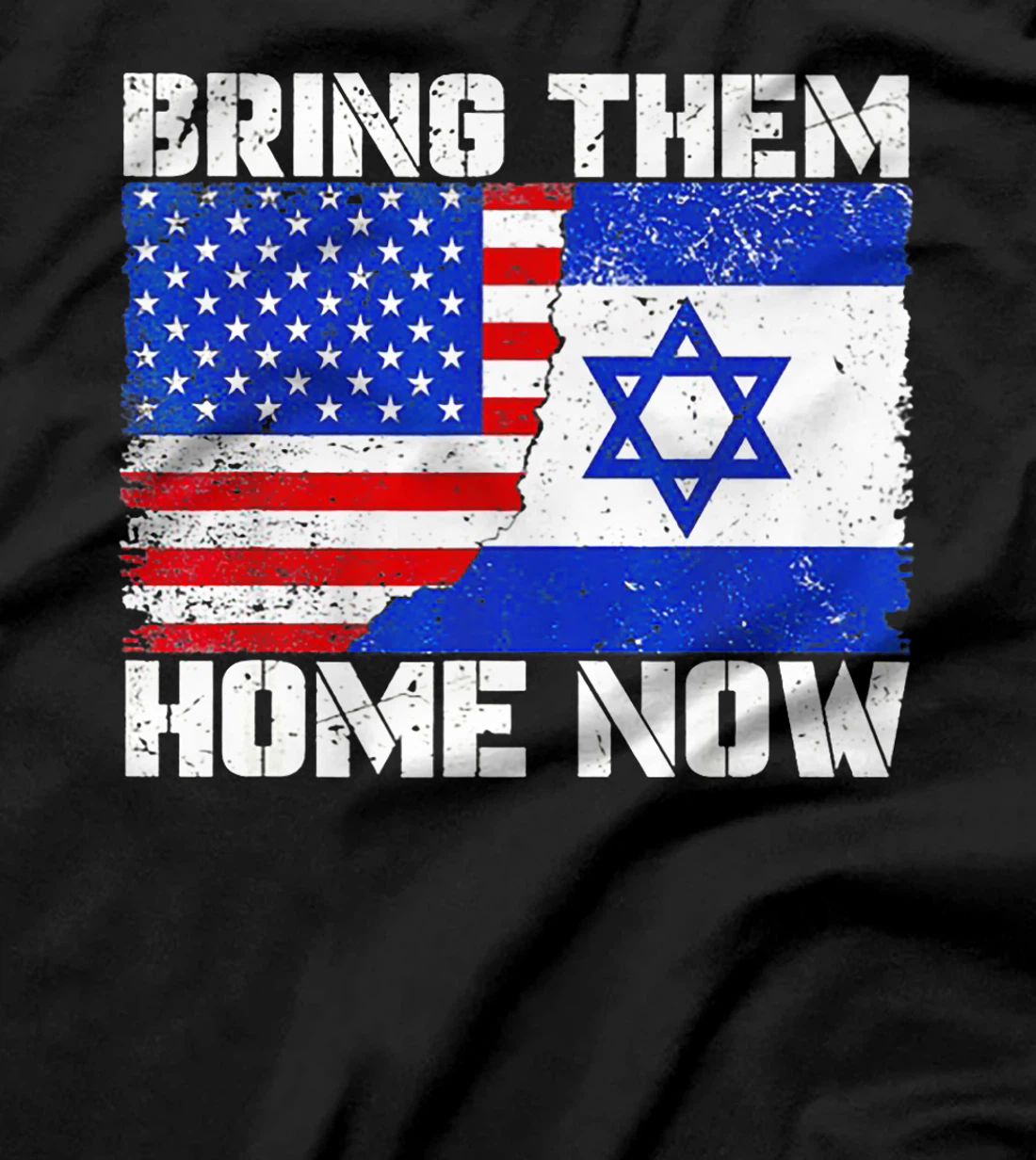 Bring Them Home Now America Israel Flag Premium T-Shirt