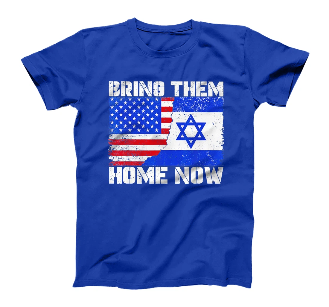 Bring Them Home Now America Israel Flag Premium T-Shirt