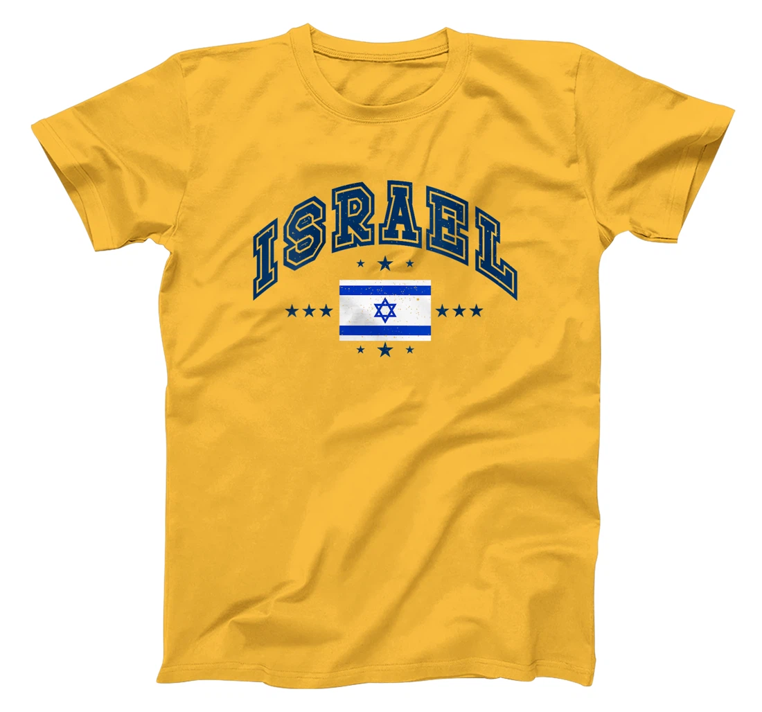 Womens Retro Israel Men Women Athletic Throwback Flag T-Shirt