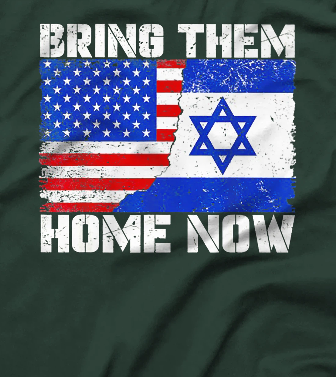 Bring Them Home Now America Israel Flag Premium T-Shirt