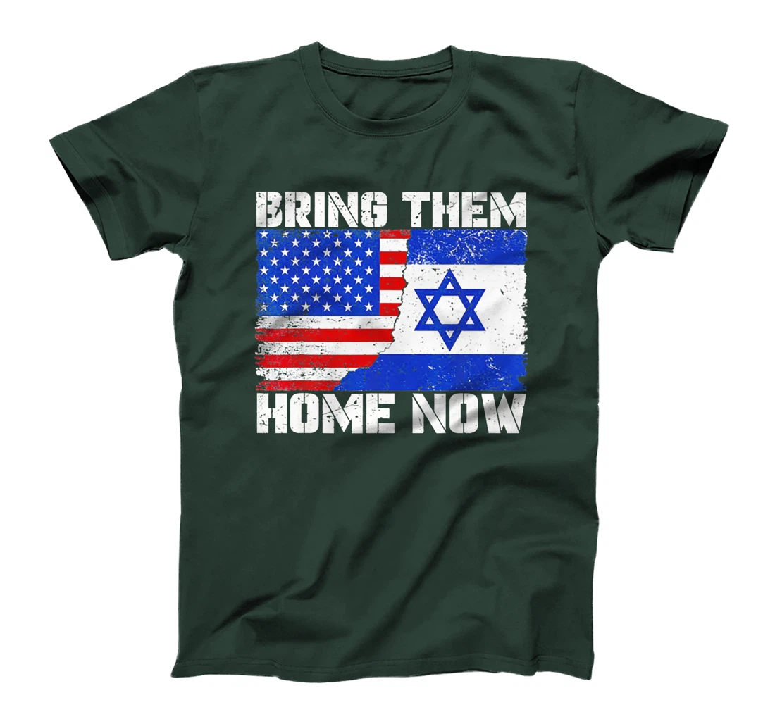Bring Them Home Now America Israel Flag Premium T-Shirt