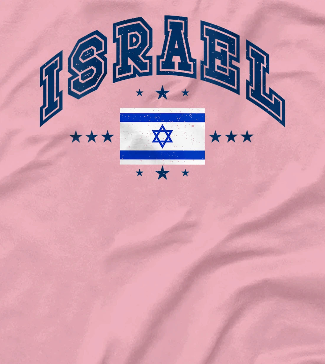 Womens Retro Israel Men Women Athletic Throwback Flag T-Shirt