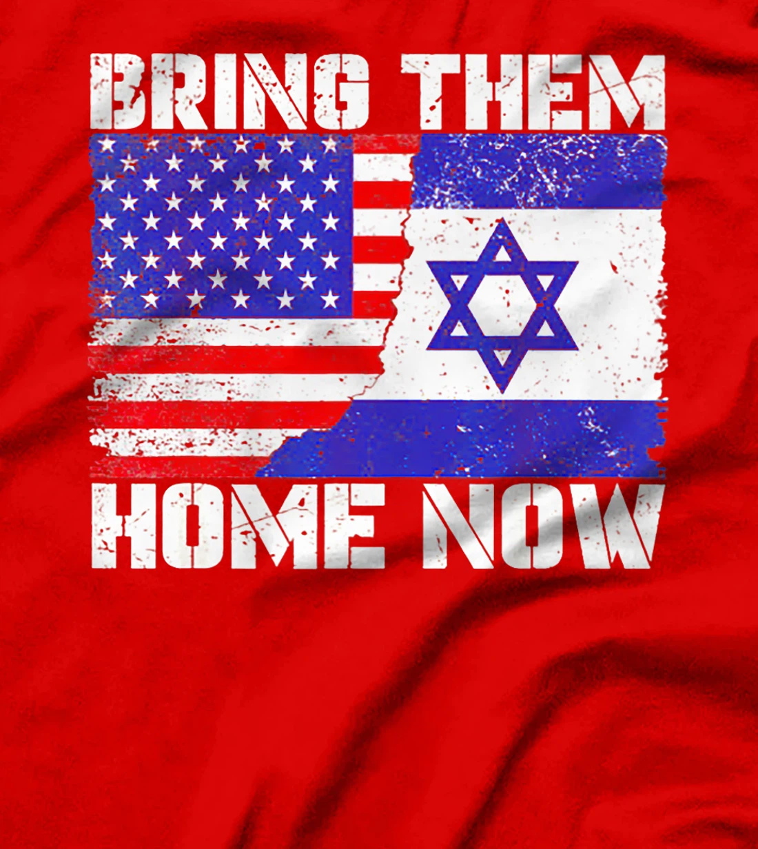 Bring Them Home Now America Israel Flag Premium T-Shirt