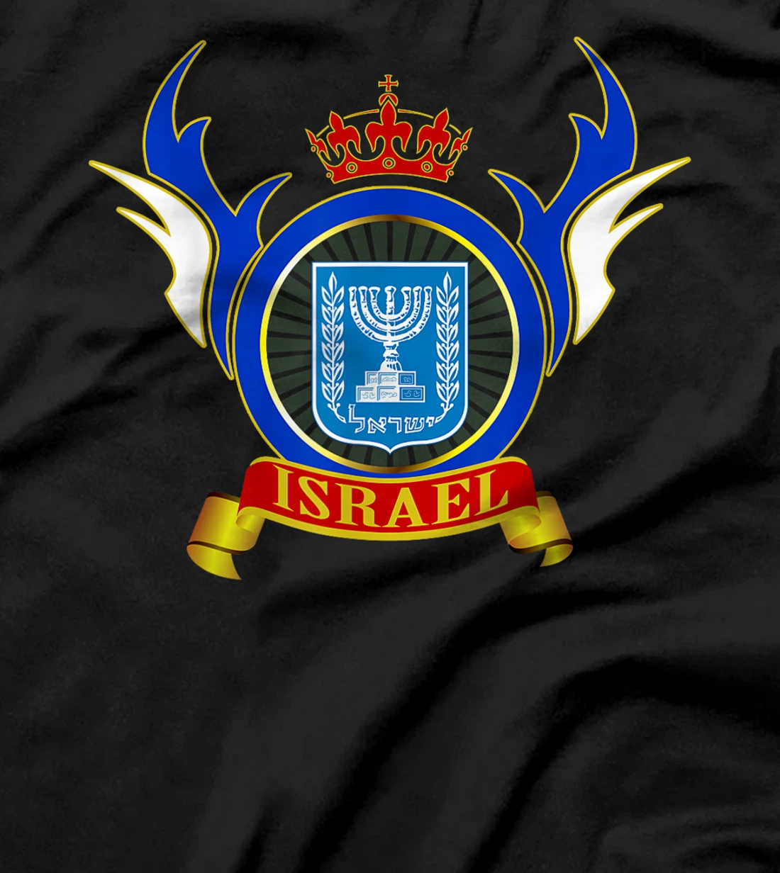 Israel Flag Map - Israel Country T-Shirt