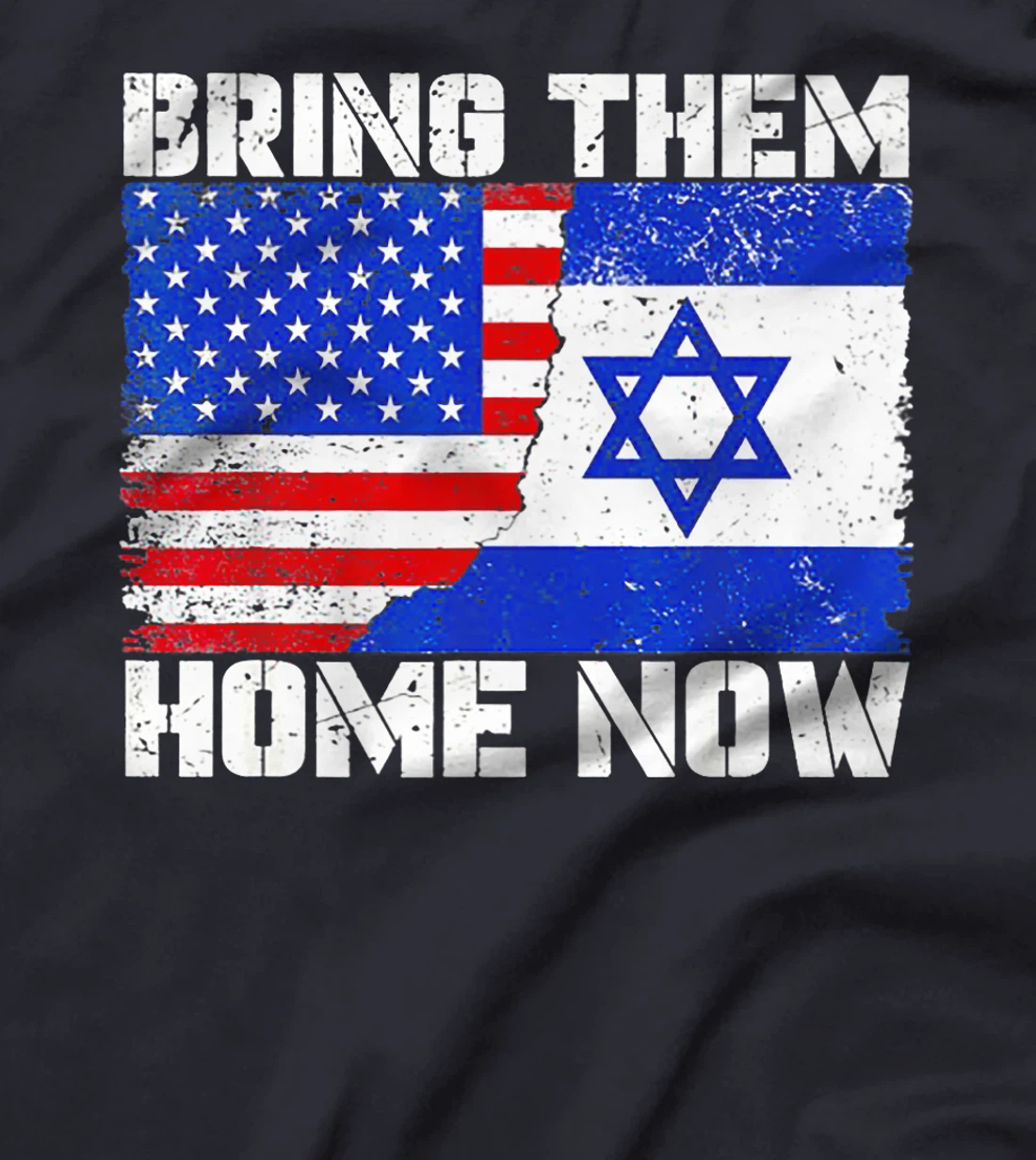 Bring Them Home Now America Israel Flag Premium T-Shirt