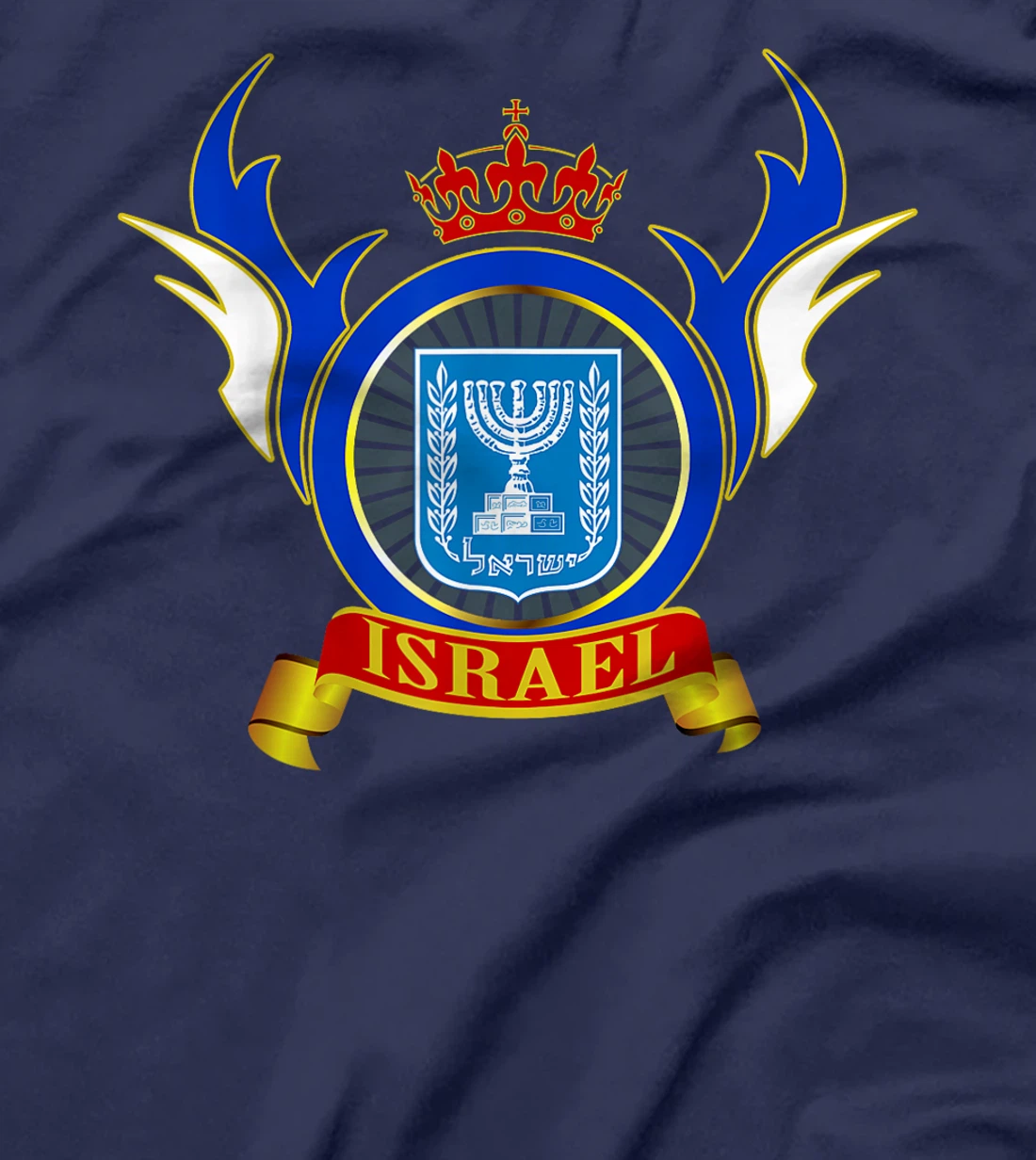 Israel Flag Map - Israel Country T-Shirt