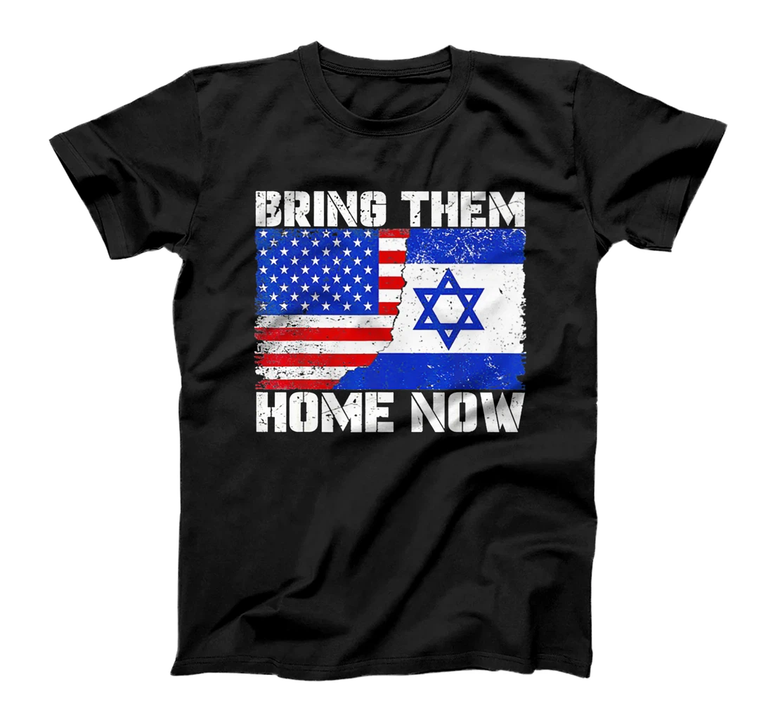Bring Them Home Now America Israel Flag Premium T-Shirt