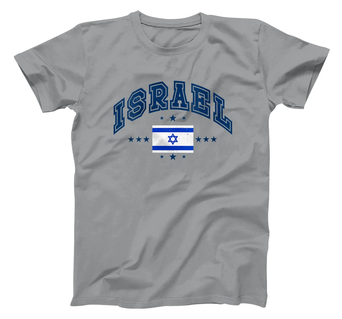 Womens Retro Israel Men Women Athletic Throwback Flag T-Shirt