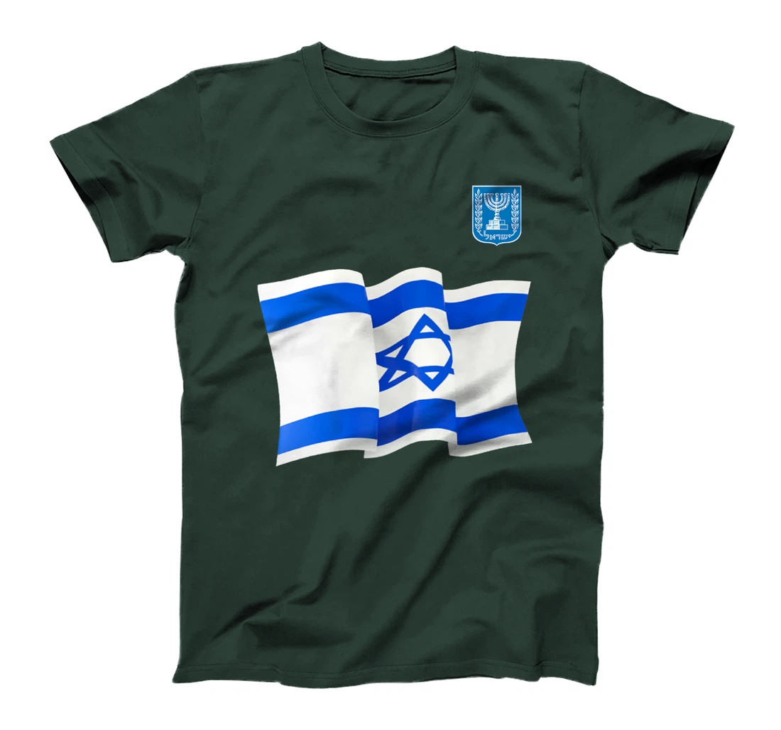 Israel Flag Map - Israel Country Premium T-Shirt