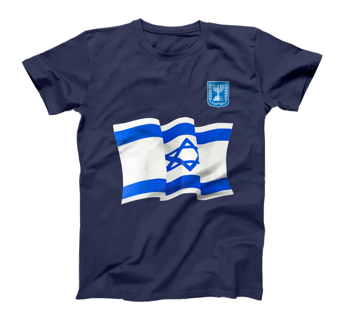 Israel Flag Map - Israel Country Premium T-Shirt