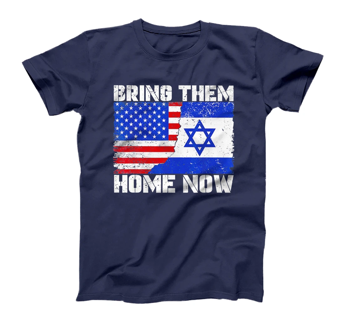 Bring Them Home Now America Israel Flag Premium T-Shirt