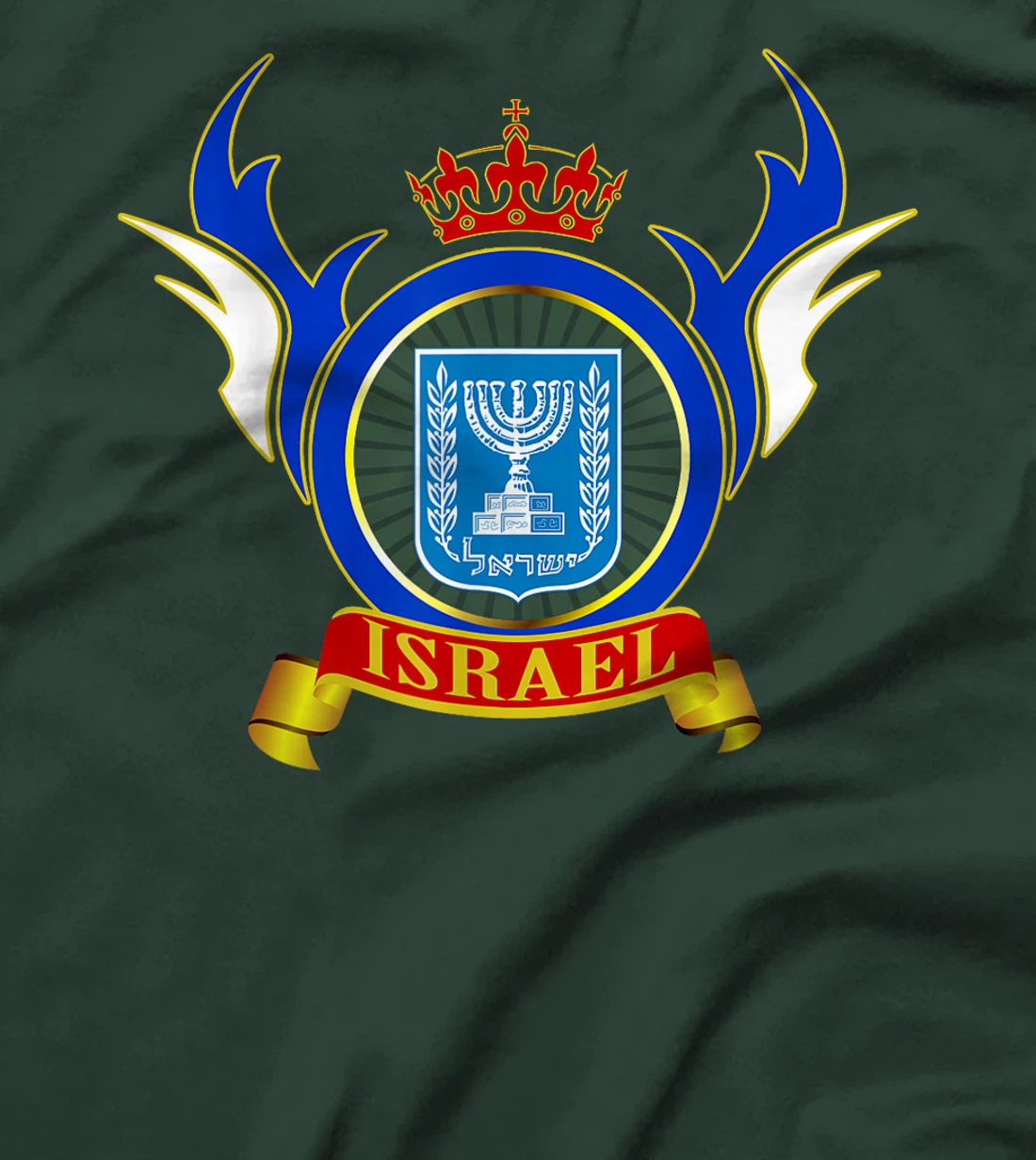 Israel Flag Map - Israel Country T-Shirt