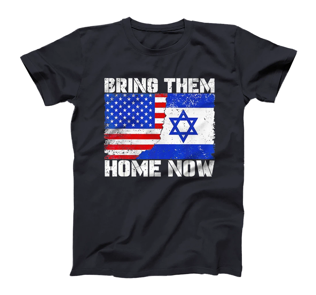 Bring Them Home Now America Israel Flag Premium T-Shirt