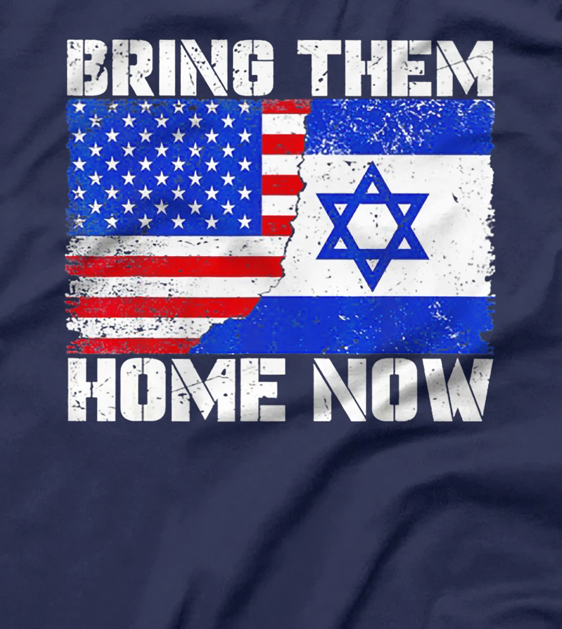 Bring Them Home Now America Israel Flag Premium T-Shirt