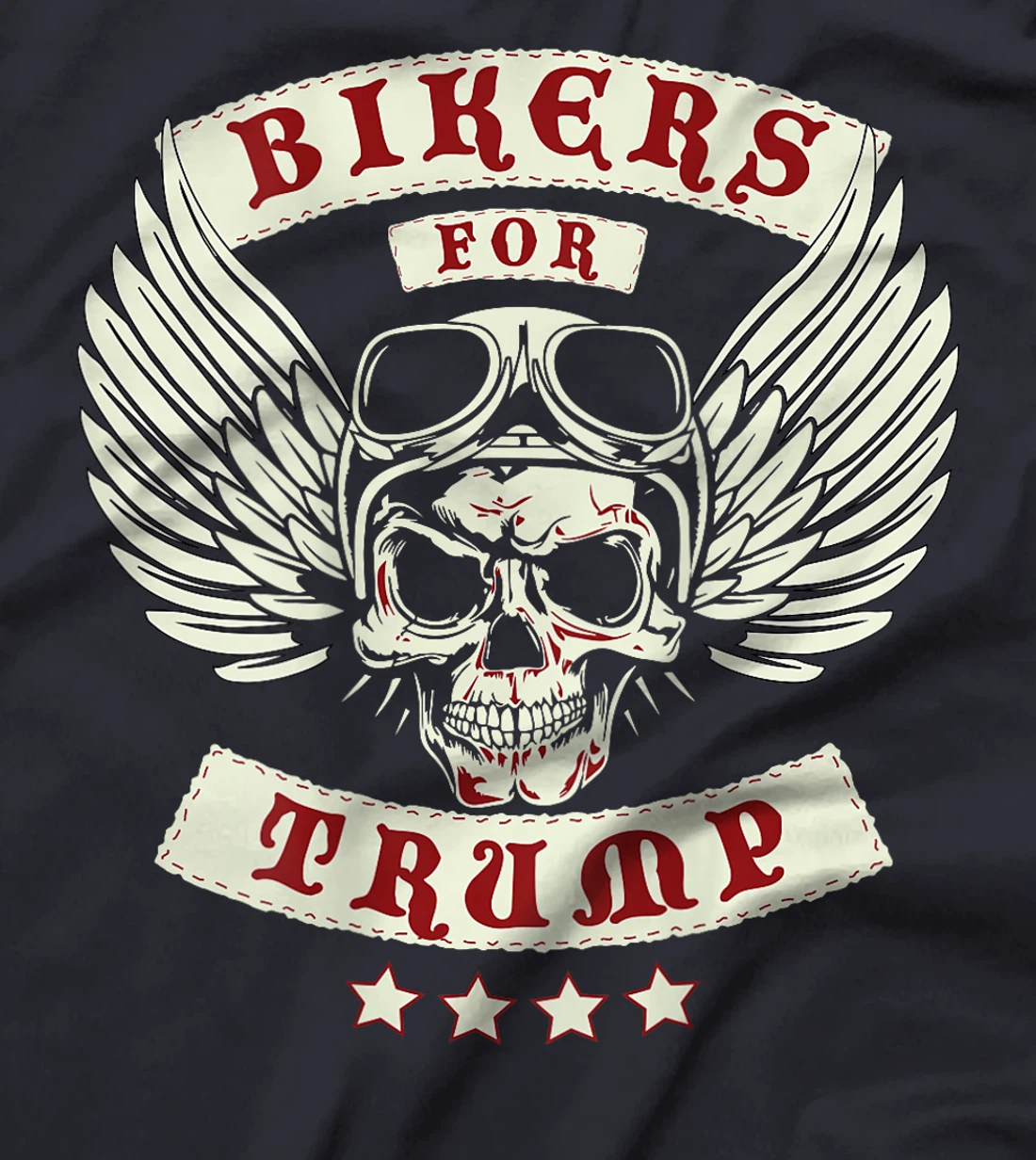 Bikers For Trump | Motorcycle Trump (Design on Back) T-Shirt