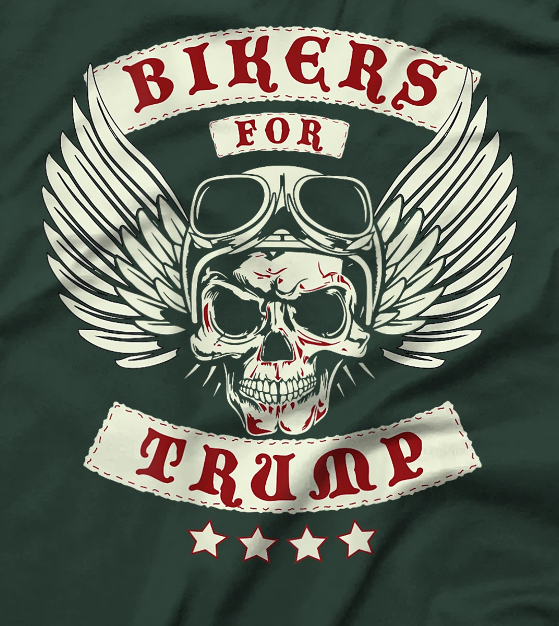 Bikers For Trump | Motorcycle Trump (Design on Back) T-Shirt