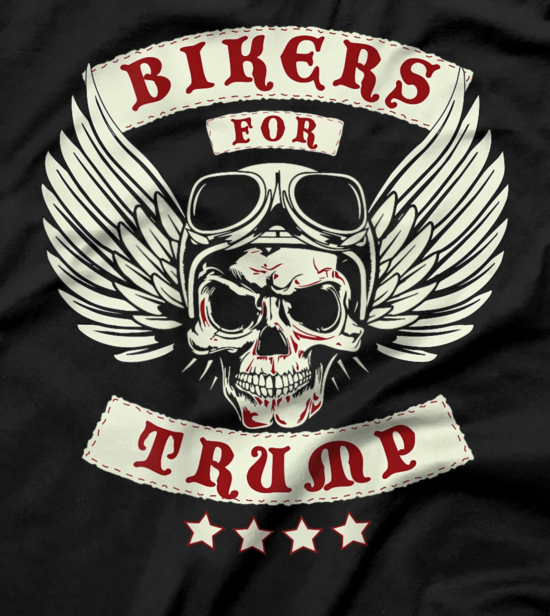 Bikers For Trump | Motorcycle Trump (Design on Back) T-Shirt