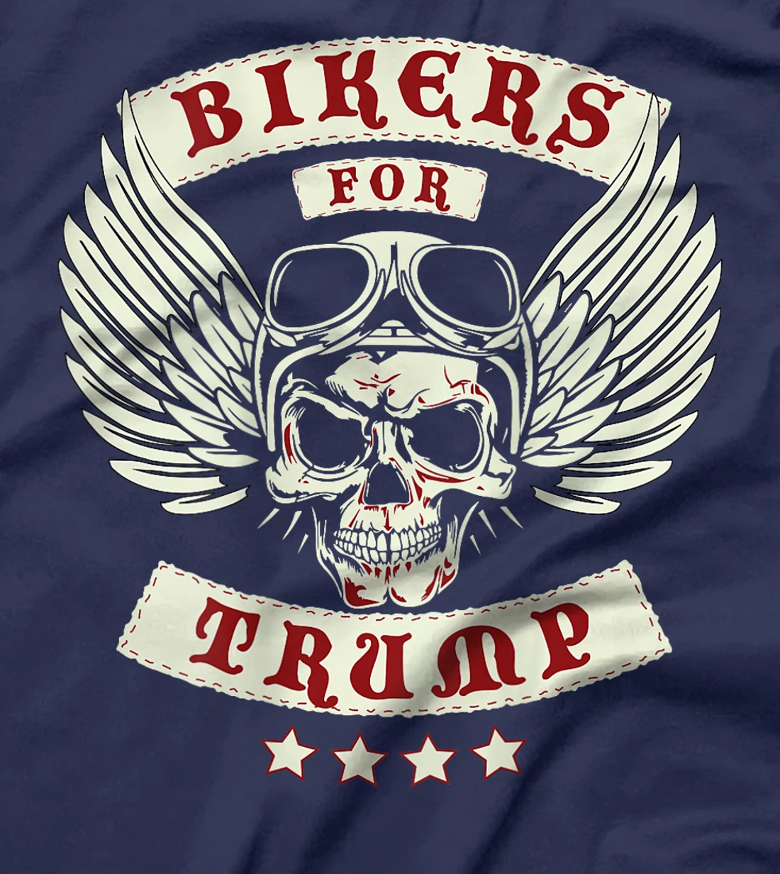 Bikers For Trump | Motorcycle Trump (Design on Back) T-Shirt
