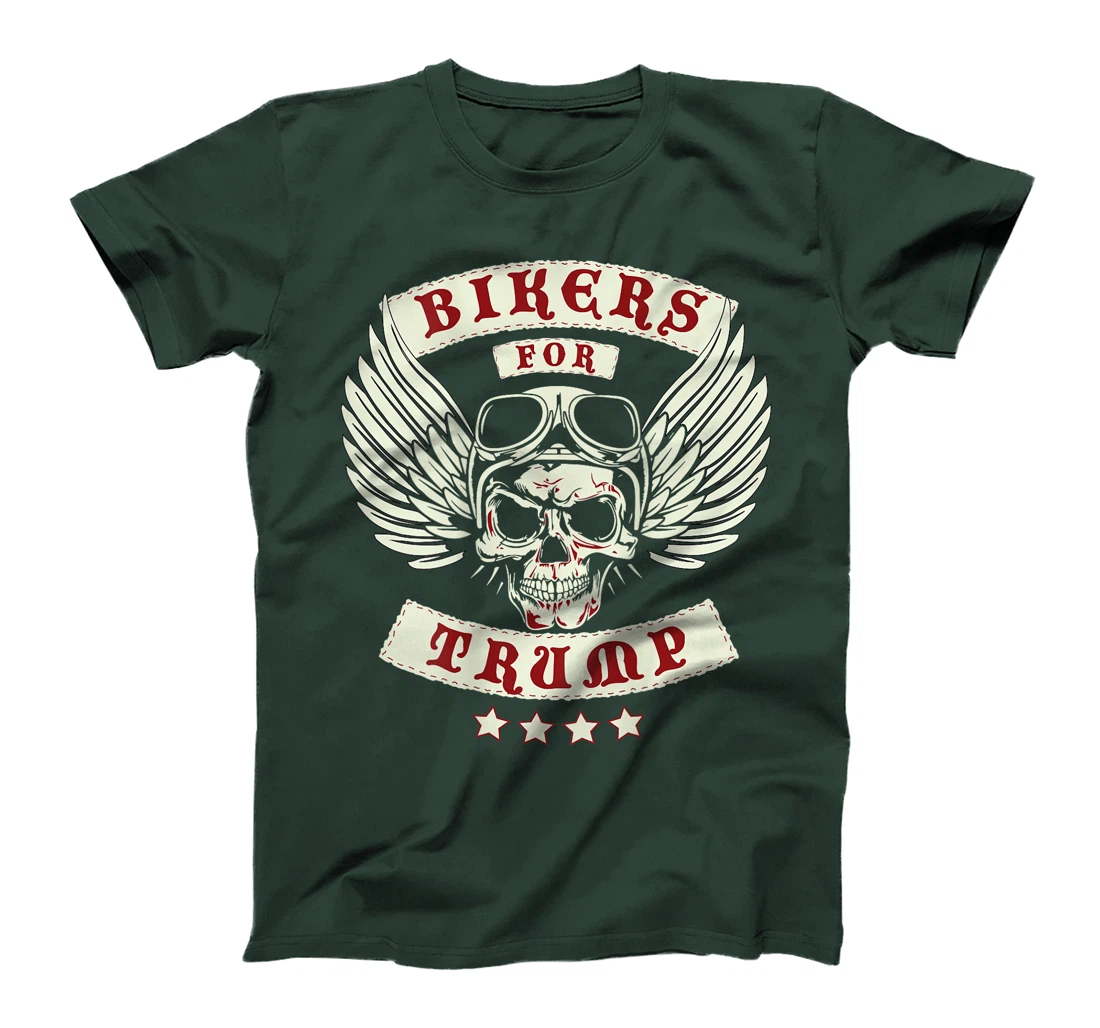Bikers For Trump | Motorcycle Trump (Design on Back) T-Shirt