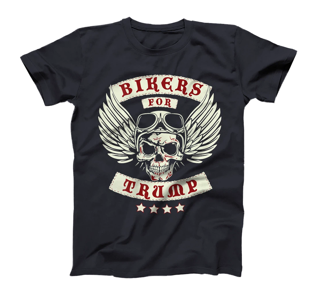 Bikers For Trump | Motorcycle Trump (Design on Back) T-Shirt