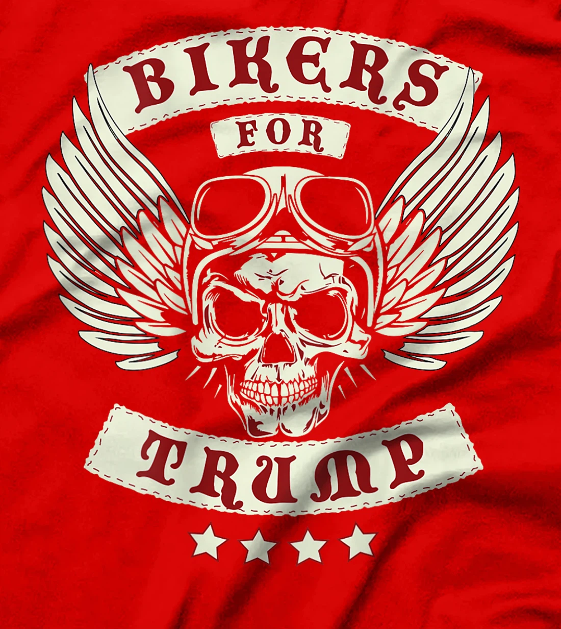 Bikers For Trump | Motorcycle Trump (Design on Back) T-Shirt