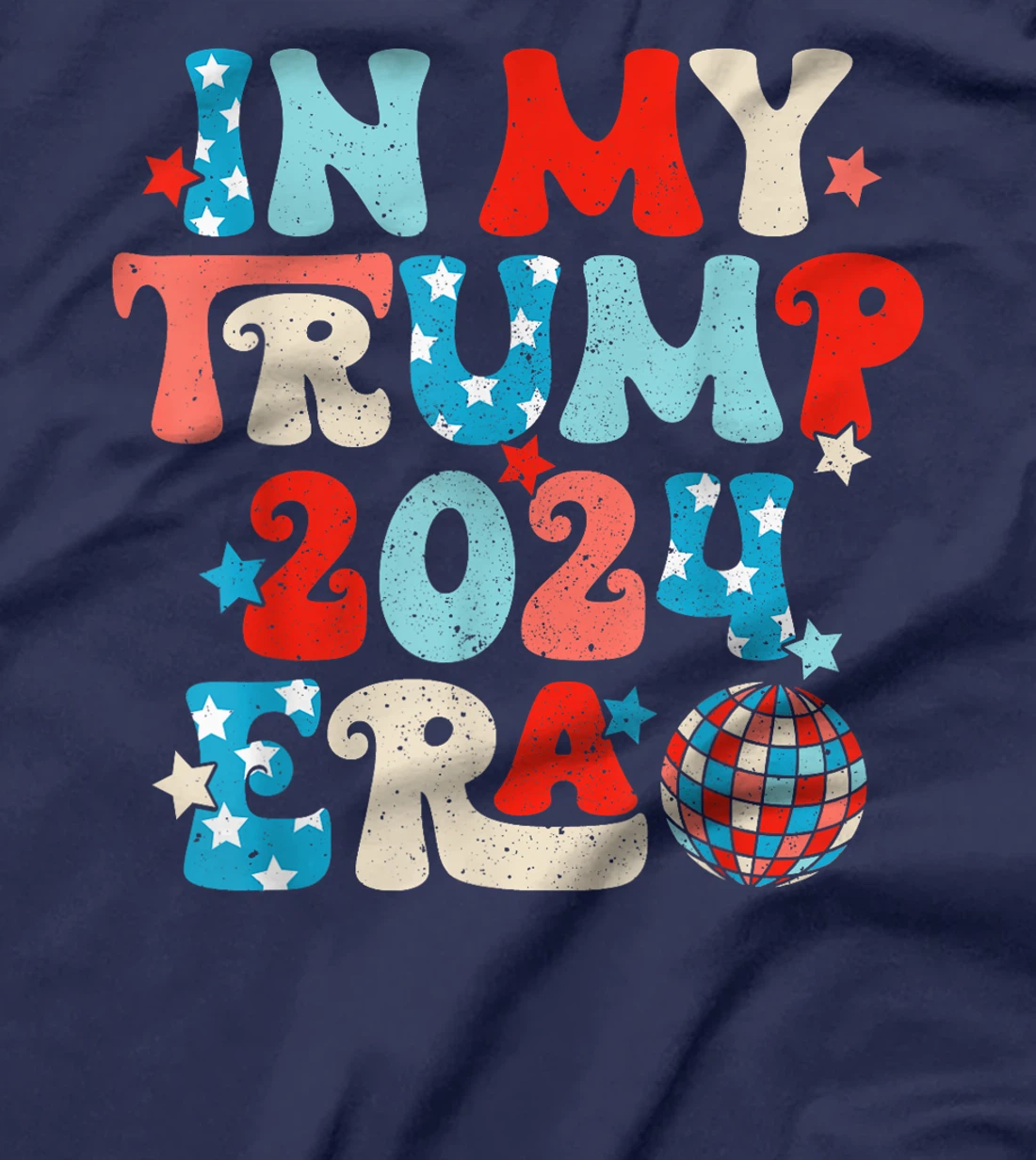 Disco Groovy Retro Funny Donald Trump T-Shirt
