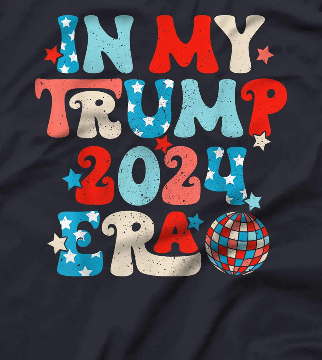 Disco Groovy Retro Funny Donald Trump T-Shirt