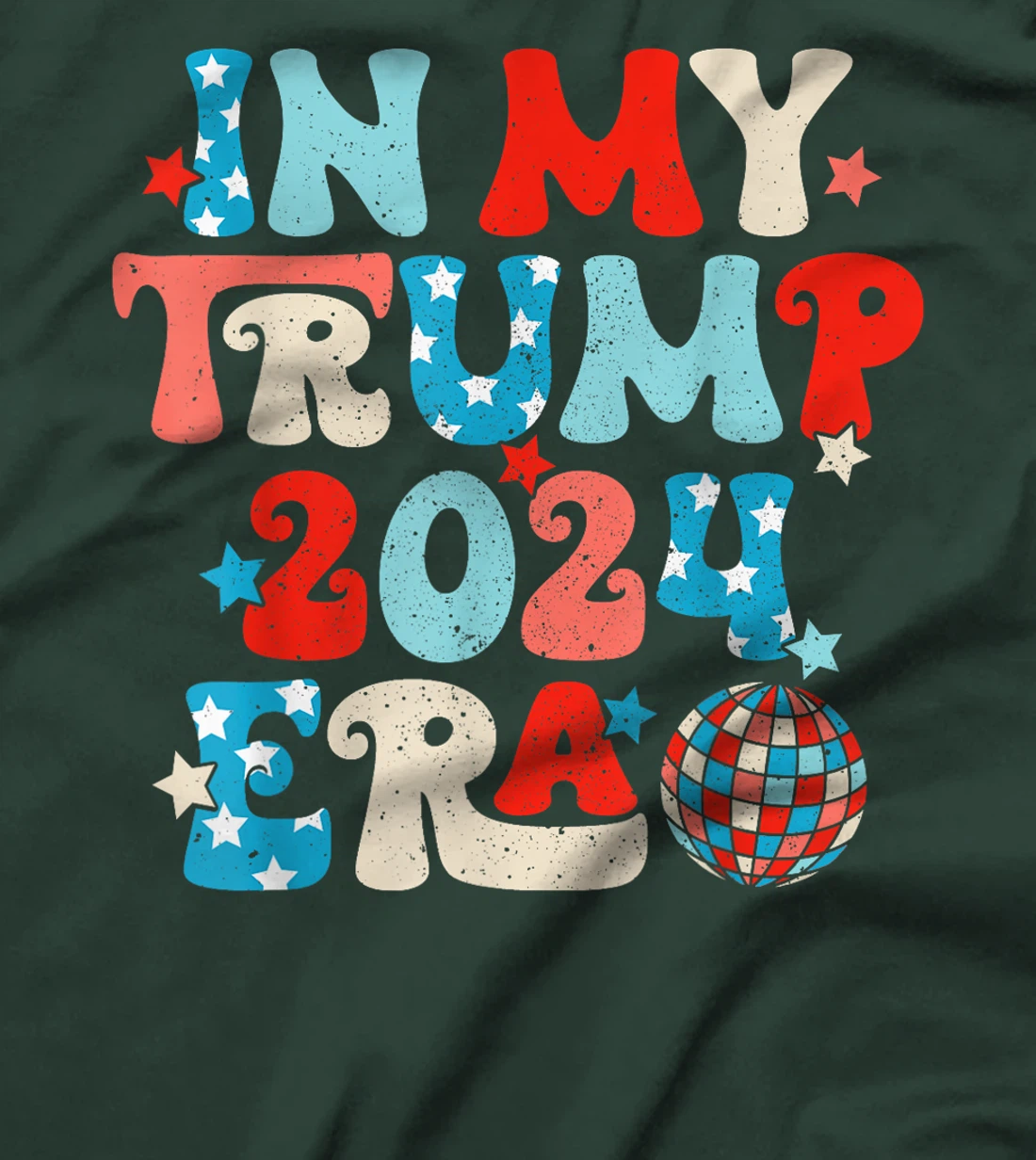 Disco Groovy Retro Funny Donald Trump T-Shirt