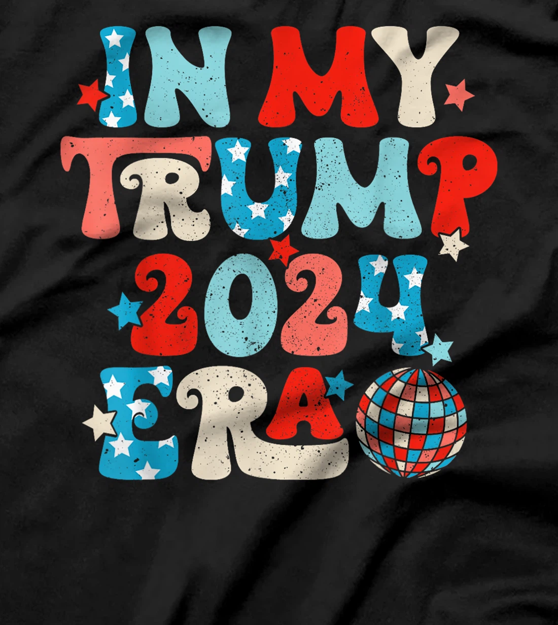 Disco Groovy Retro Funny Donald Trump T-Shirt