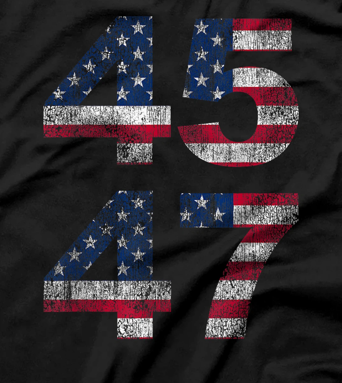 Womens Trump 45 47 2024 President Vintage Distressed T-Shirt