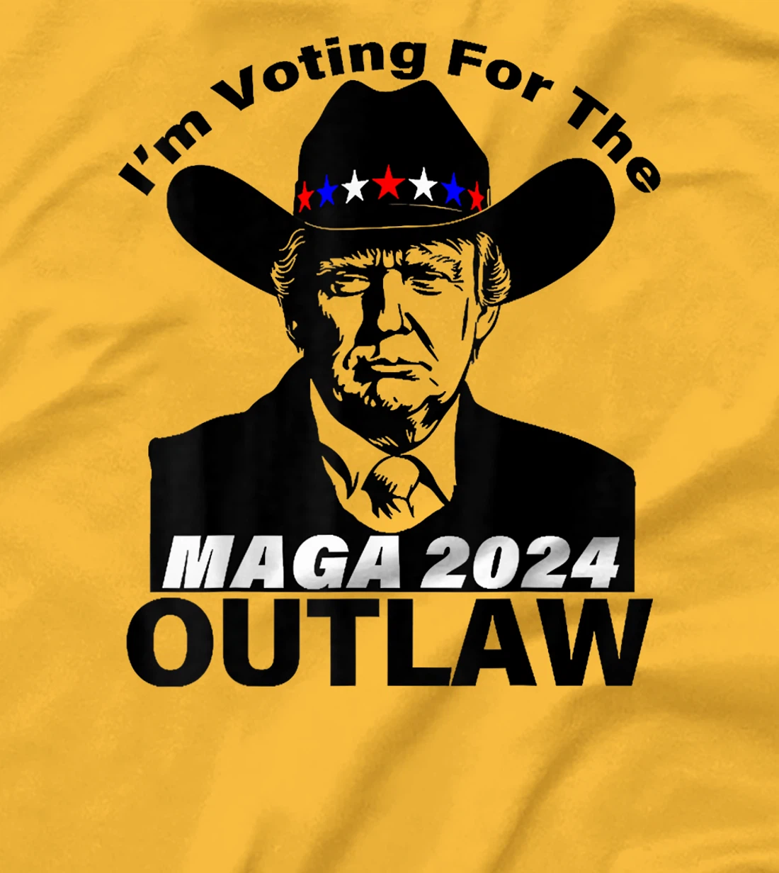 Funny Trump MAGA 2024 I'm Voting For The Outlaw T-Shirt