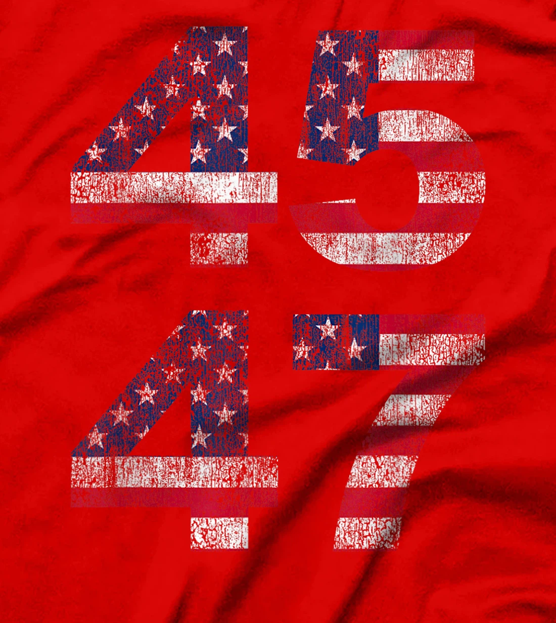 Womens Trump 45 47 2024 President Vintage Distressed T-Shirt