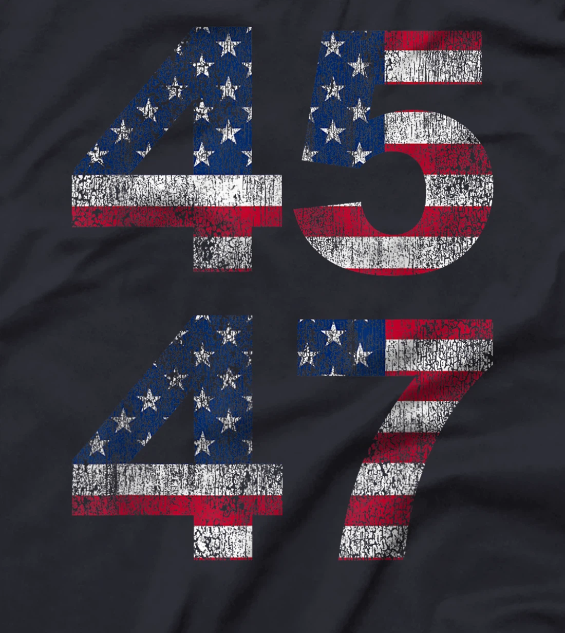 Womens Trump 45 47 2024 President Vintage Distressed T-Shirt