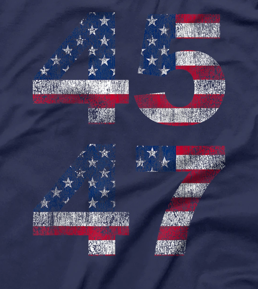 Womens Trump 45 47 2024 President Vintage Distressed T-Shirt