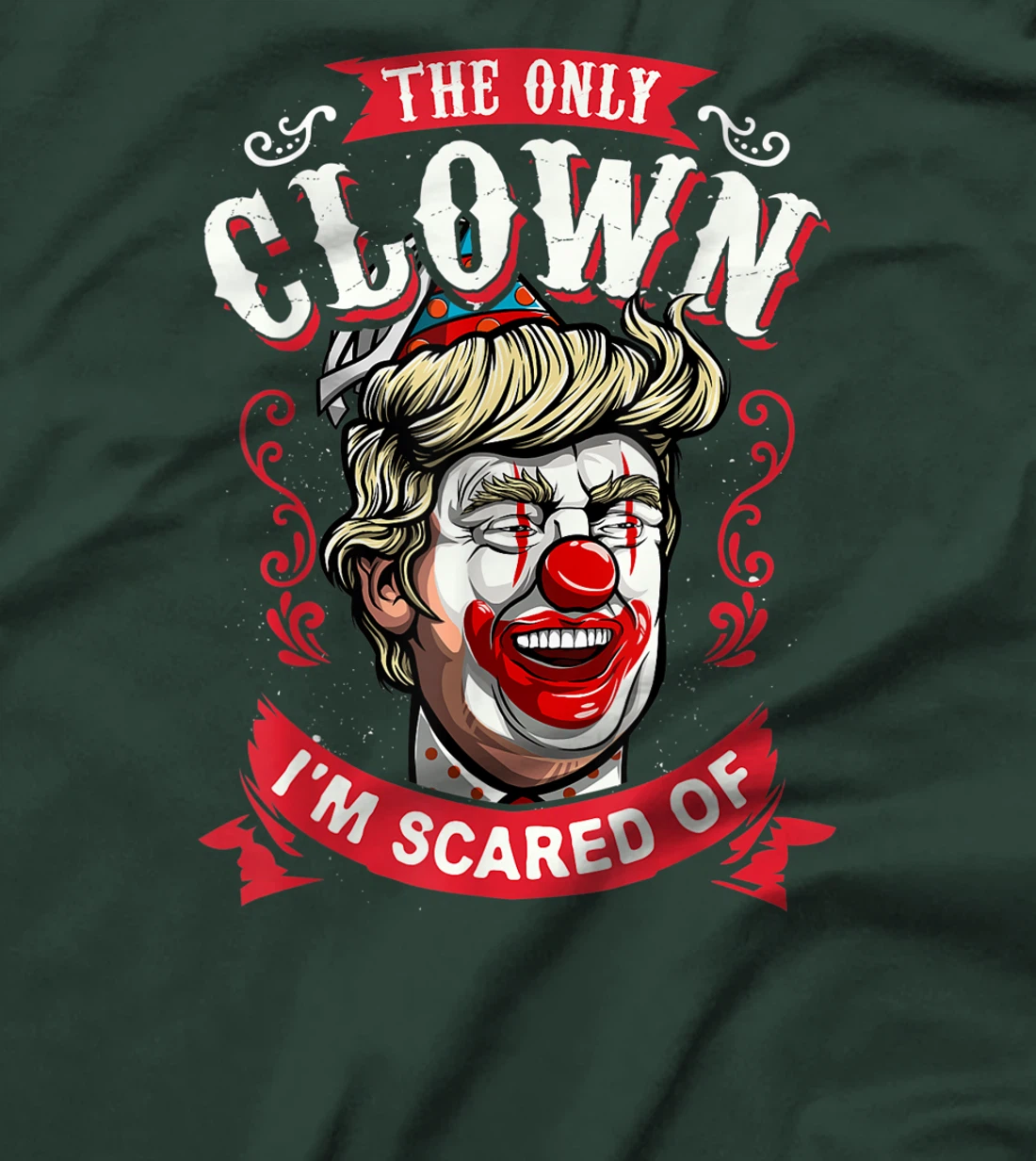 Anti Donald Trump T shirt Funny Clown Resist Men Women Tees T-Shirt