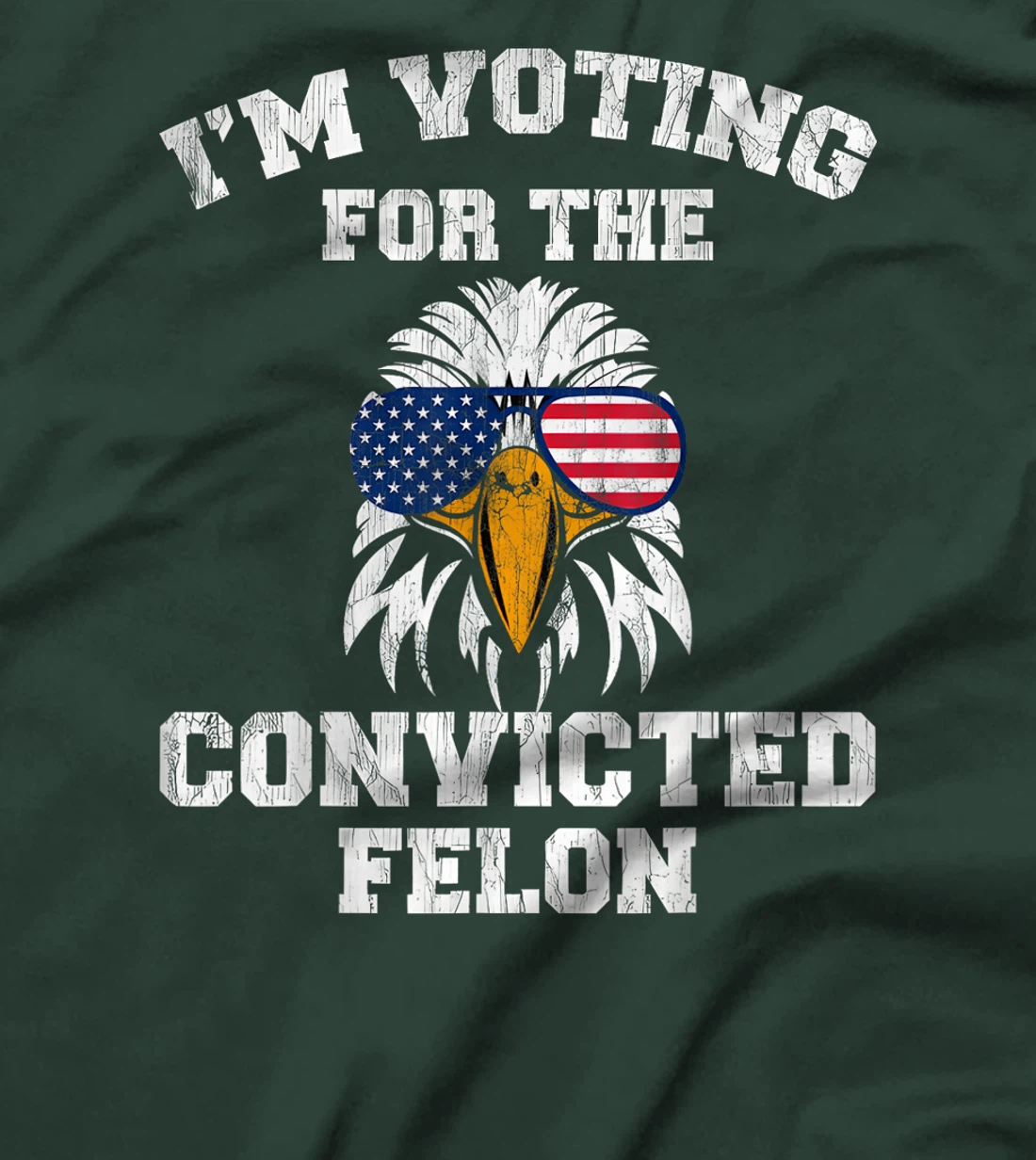 I'm Voting For The Convicted Felon Funny Pro Trump 2024 T-Shirt