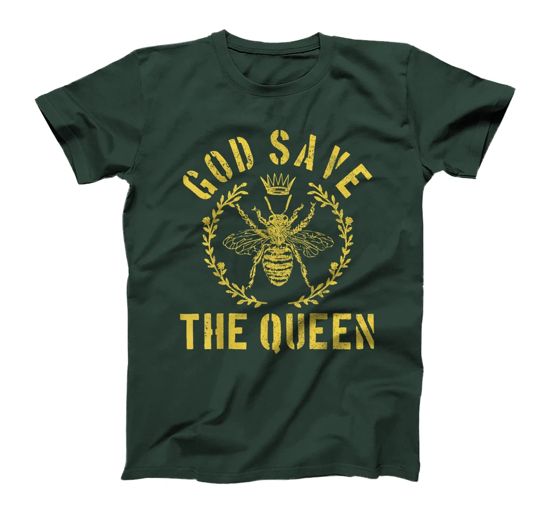 God Save The Queen Bee Queen Bee Funny Beekeeper Gift T-Shirt
