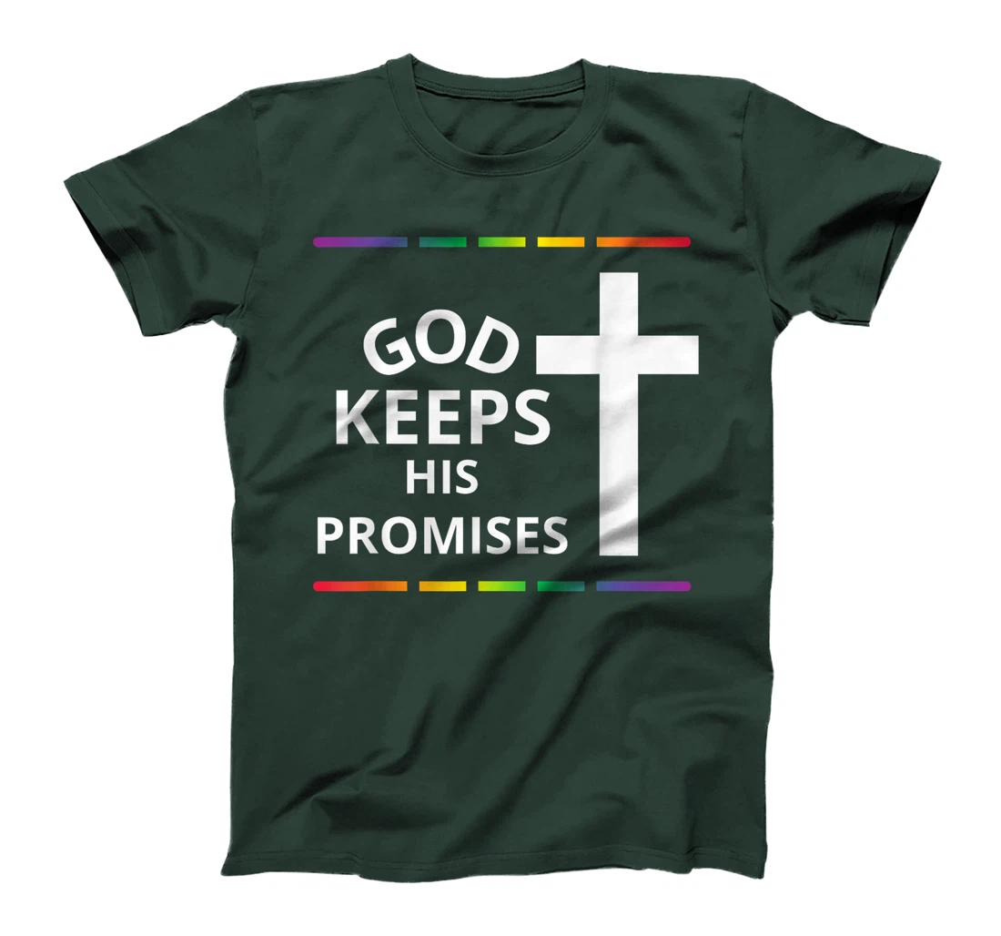 God Keeps His Promises Rainbow Religious Jesus Love T-Shirt