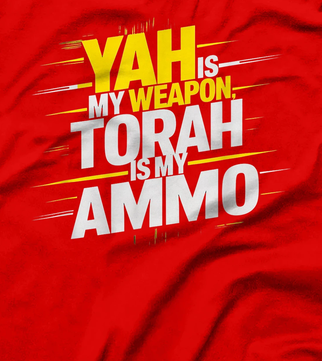 Hebrew Israelite Clothing Yah is My Weapon Judah Torah T-Shirt