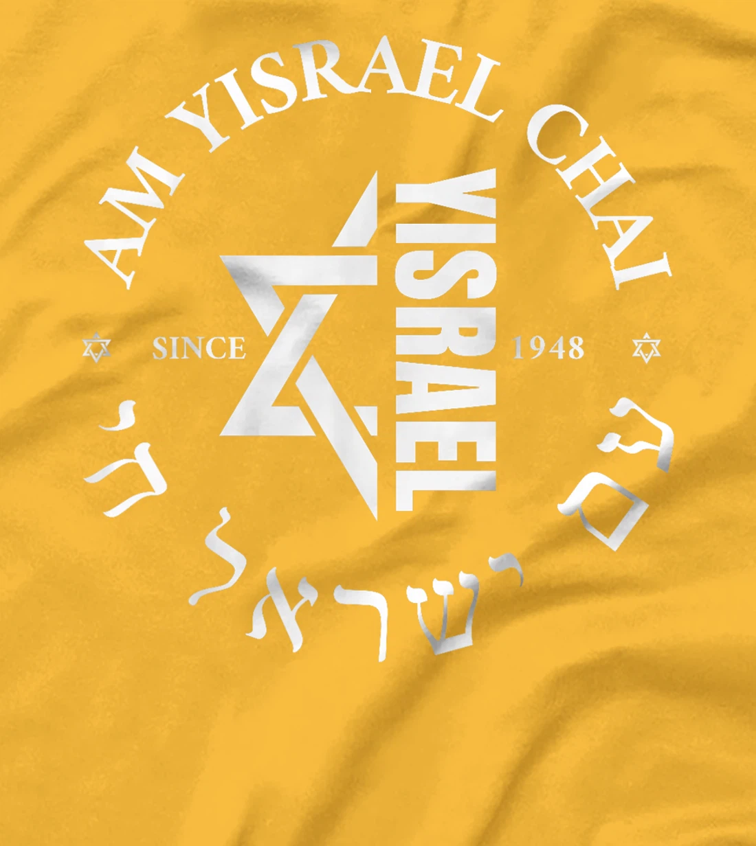 Womens Am Yisrael Chai Israel 1948 Jewish Magen David Hebrew IDF T-Shirt