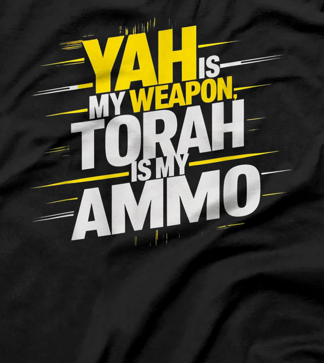 Hebrew Israelite Clothing Yah is My Weapon Judah Torah T-Shirt