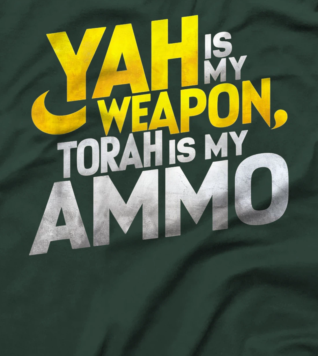 Hebrew Israelite Clothing Yah is My Weapon Judah Torah T-Shirt